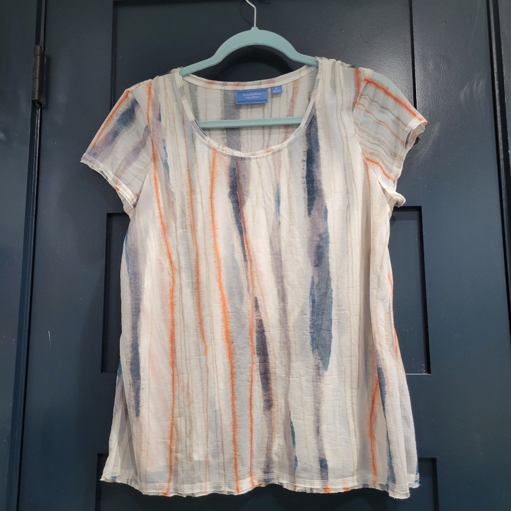 Vera Wang Striped Shirt